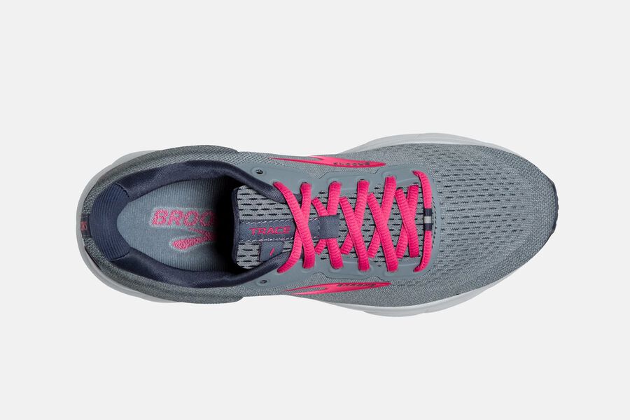 Brooks Trace Road Running Shoes - Womens - Grey/Pink - HO4708269